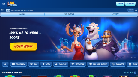 App di SGCasino Homepage