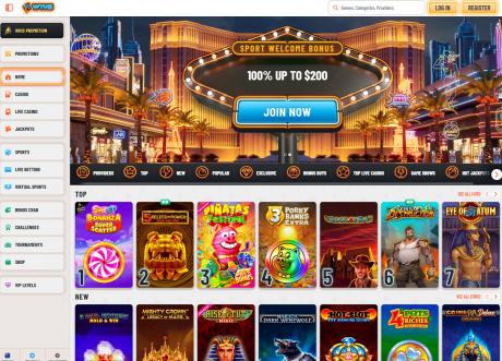 Wyns Casinos Homepage