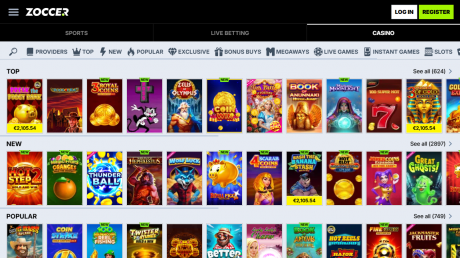 Zoccer.coms Homepage