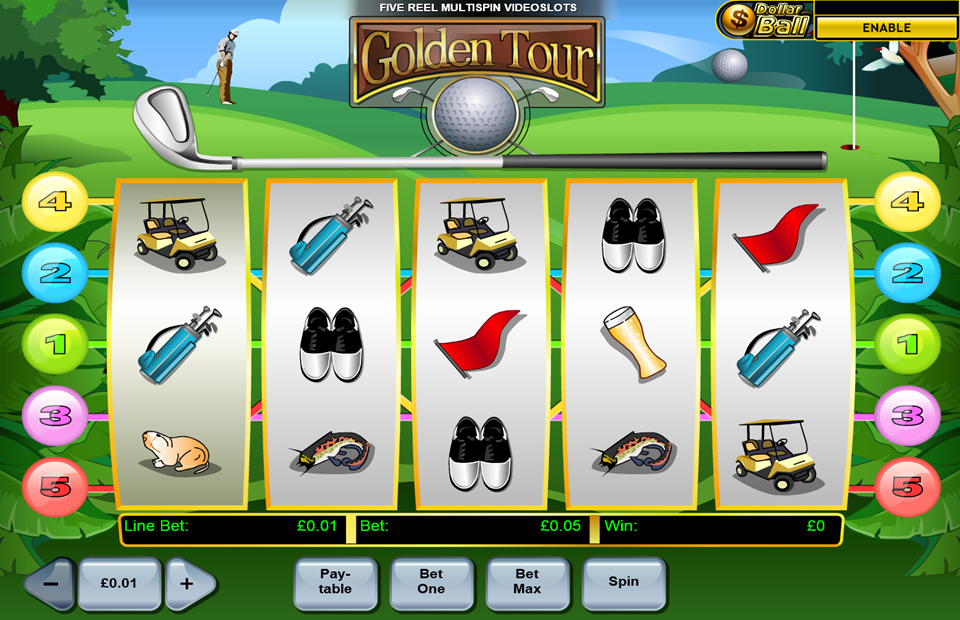 Golden Tour Slot Machine